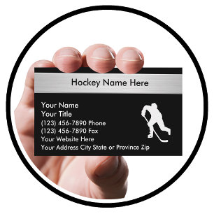 Hockey Sports Business Cards