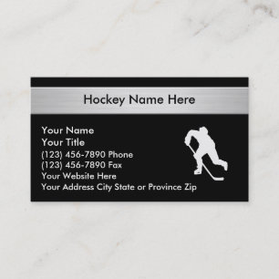 Hockey Sports Business Cards