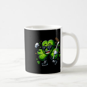 Hockey St Patricks Day Shamrock Celebrating Scorin Coffee Mug
