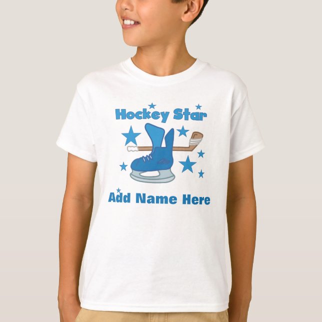 Hockey Star Customisable T-shirt (Front)