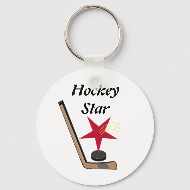 Hockey Star Key Ring (Front)