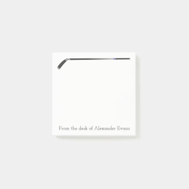 Hockey Stick Post-it Notes (Front)