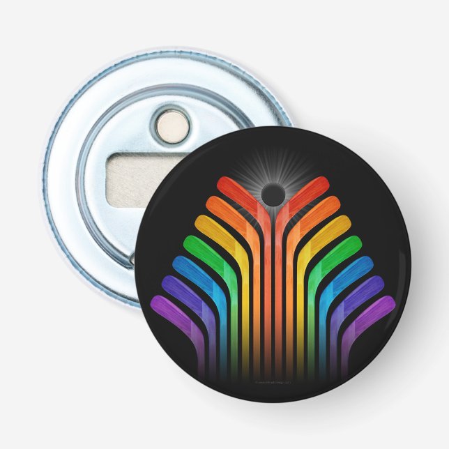 Hockey Stick Spectrum Bottle Opener (Front)