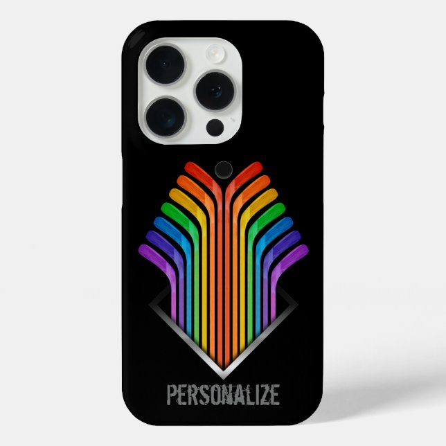 Hockey Stick Spectrum Case-Mate iPhone Case (Back)