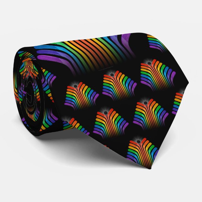Hockey Stick Spectrum Tie (Rolled)