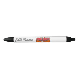 Hockey Sticks Black Ink Pen
