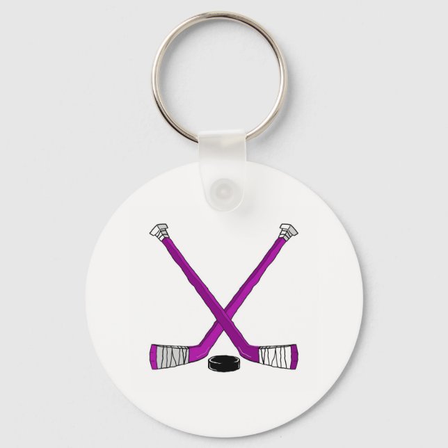 Hockey Sticks Key Ring (Front)