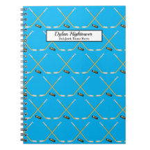 Hockey Sticks |MVP Puck Pattern Sky Blue Name