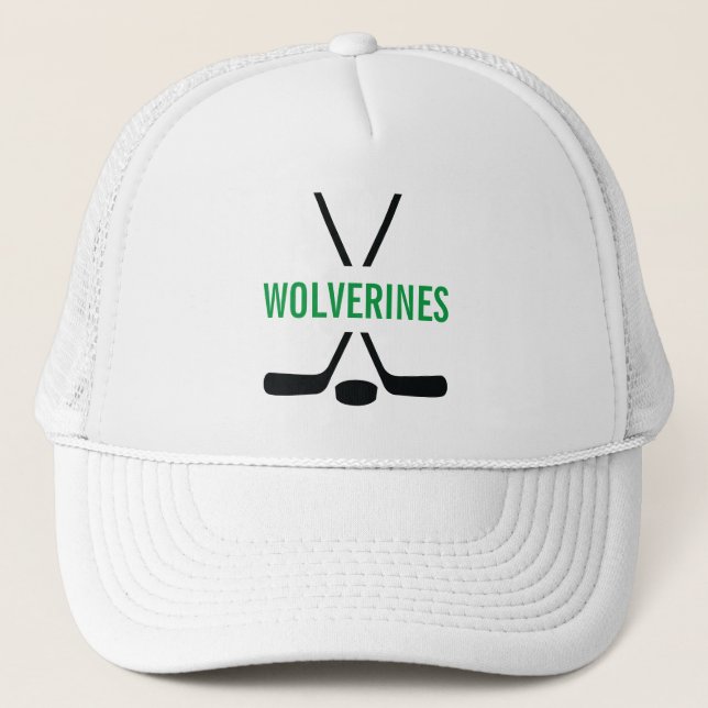 Hockey Sticks Personalised Trucker Hat (Front)