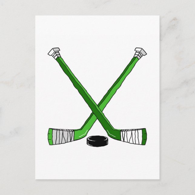 Hockey Sticks Postcard (Front)