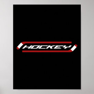 Hockey - Stylish - Simple - Hockey Playerfan Poster