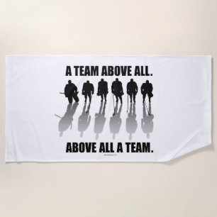 Hockey Team Above All Beach Towel