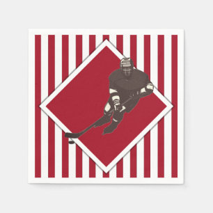 Hockey Team Red Napkins