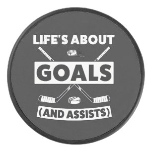 Hockey Team Spirit Quote Tee Puck