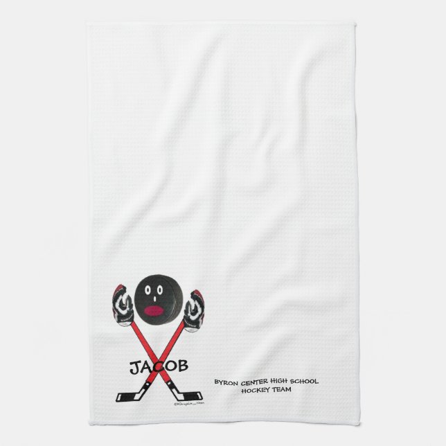 Hockey Team Tea Towel (Vertical)