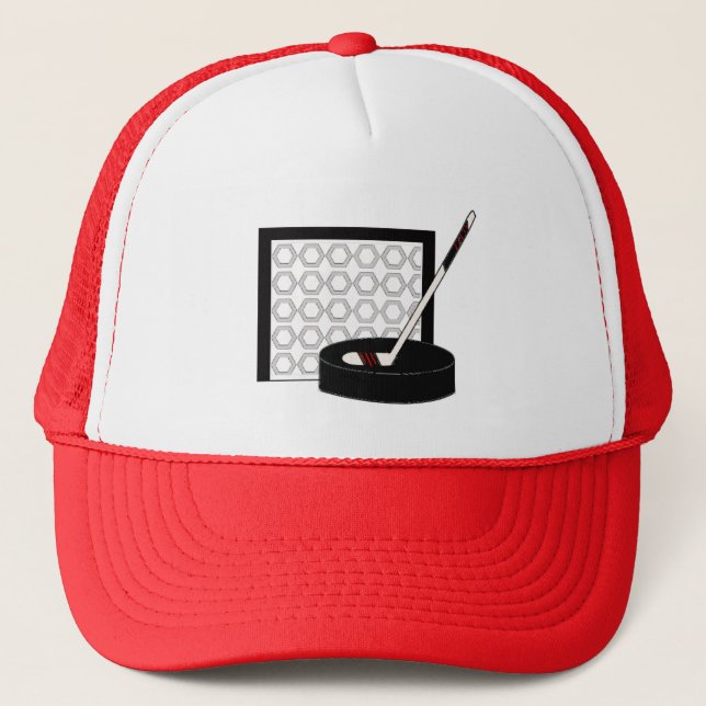 Hockey Time Trucker Hat (Front)