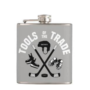 Hockey Tools of the Trade Grey Hip Flask