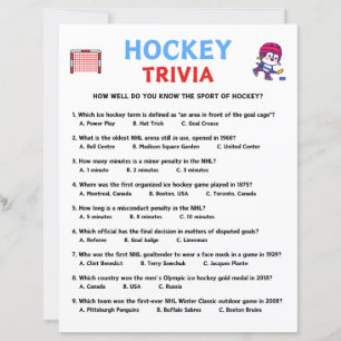 Hockey Trivia Game