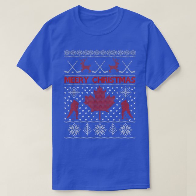 hockey Ugly Christmas Sweaters  (Design Front)