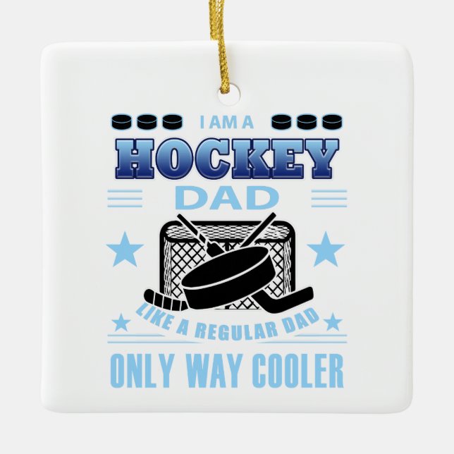 HOCKEYDAD CERAMIC ORNAMENT (Front)