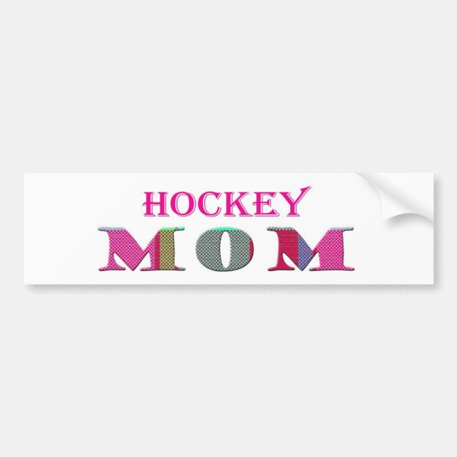 HockeyMom Bumper Sticker (Front)