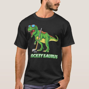 Hockeysaurus Dinosaur Ice Hockey Trex Kids Boys Ic T-Shirt