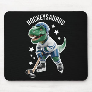 Hockeysaurus Hockey Dinosaur Boys Hockey Pajamas  Mouse Pad