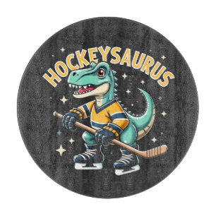 Hockeysaurus Ice Hockey Dinosaur Lovers  Cutting Board