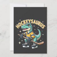 Hockeysaurus Ice Hockey Dinosaur Lovers 