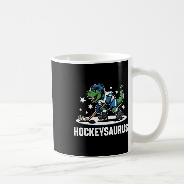 Hockeysaurus T-rex Hockey Dinosaur _1  Coffee Mug (Right)