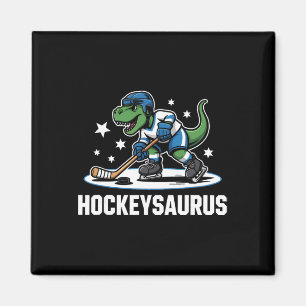 Hockeysaurus T-rex Hockey Dinosaur _1 Magnet