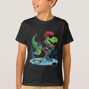 Hockeysaurus T-rex Hockey Dinosaur T-Shirt