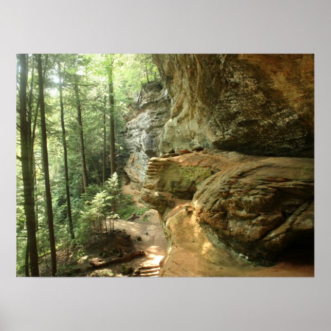Hocking Hills Cliff Poster (Front)