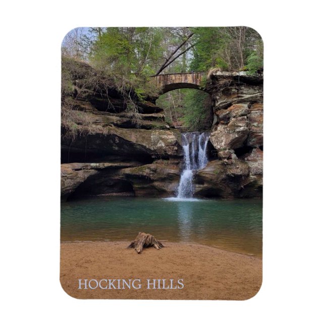 Hocking Hills Ohio Iconic Waterfall Magnet (Vertical)