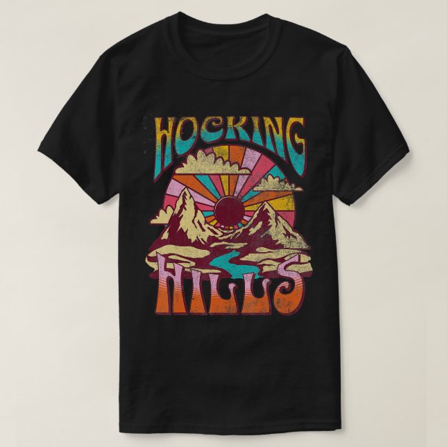 Hocking Hills Ohio Nature Hiking Mountains Outdoor T-Shirt (Design Front)