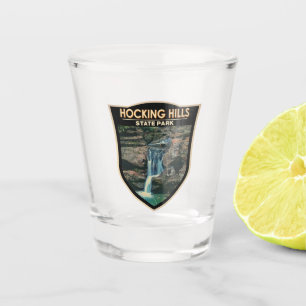 Hocking Hills State Park Ohio Art Shot Glass