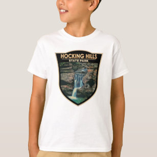Hocking Hills State Park Ohio Art  T-Shirt