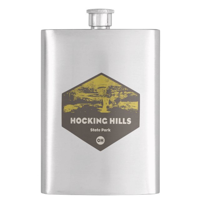 Hocking Hills State Park, Ohio Hip Flask (Front)