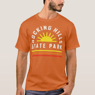 Hocking Hills State Park Ohio Retro Vintage Sunshi T-Shirt
