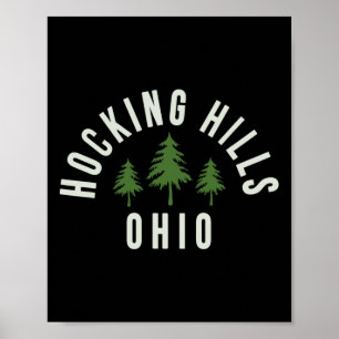 Hocking Hills State Park Ohio Souvenir Hiking  Poster