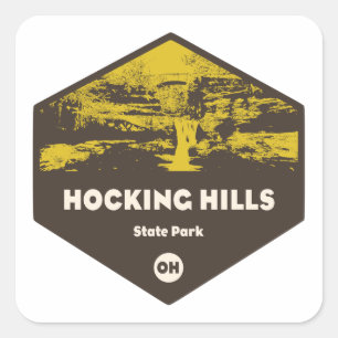 Hocking Hills State Park, Ohio Square Sticker