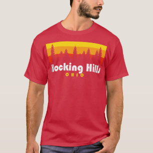 Hocking Hills State Park Ohio Trees Retro T-Shirt