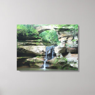 Hocking Hills Waterfall Old Man's Cave Upper Falls Canvas Print