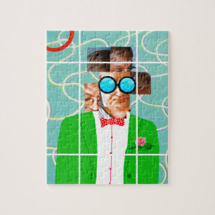 Hockney portrait jigsaw puzzle