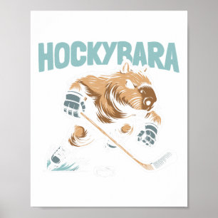 Hockyra Player - Team Ice Hockey Capyra Poster