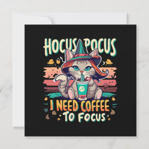 Hocus Focus - I need coffee to focus Invitation