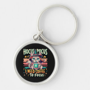 Hocus Focus - I need coffee to focus Key Ring
