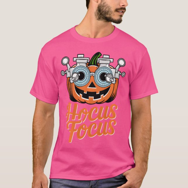 Hocus Focus Optometry Halloween Shirt Optometrist  (Front)