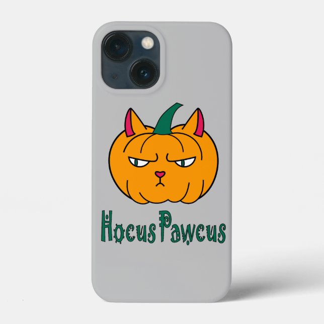Hocus pawcus Halloween pumpkin ginger cat magic Case-Mate iPhone Case (Back)