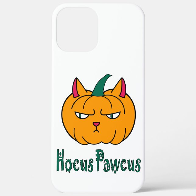 Hocus pawcus Halloween pumpkin ginger cat magic Case-Mate iPhone Case (Back)